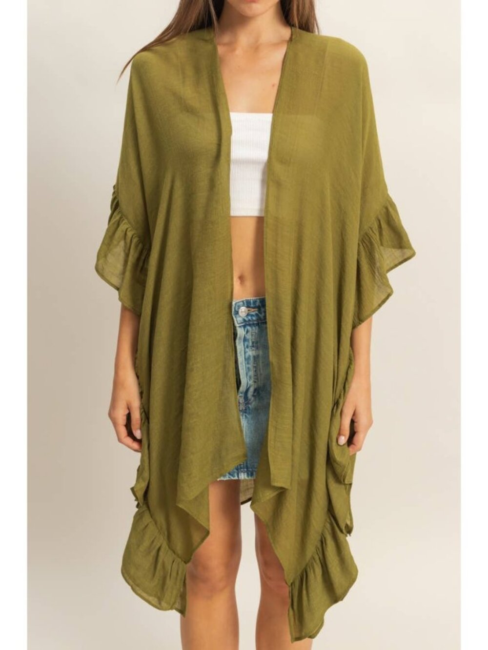 Hyfve Ruffle Edge Kimono